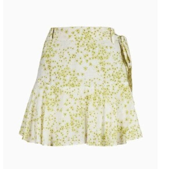 NWT AllSaints Frida Amanzi Skirt Sz 2 in Lime Green - Picture 1 of 9